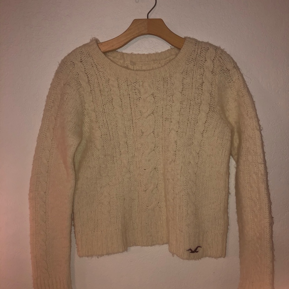 Off white fuzzy sweater